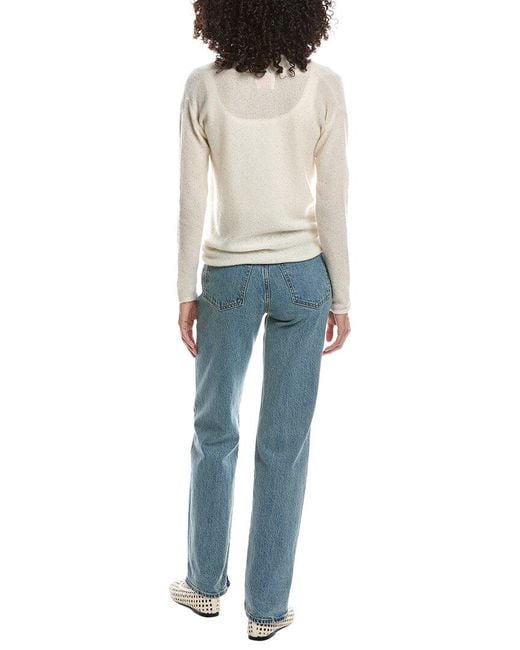 Brodie Cashmere Blue Estelle Sparkle Multi Way Cashmere Cardigan