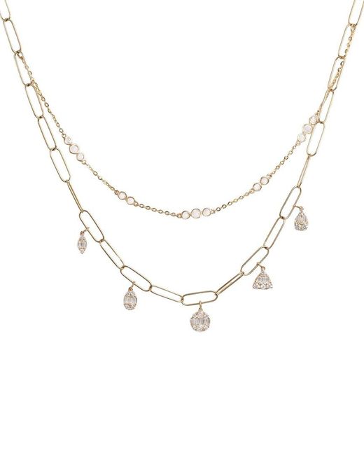 Diana M Metallic Fine Jewelry 14k 0.88 Ct. Tw. Diamond Necklace