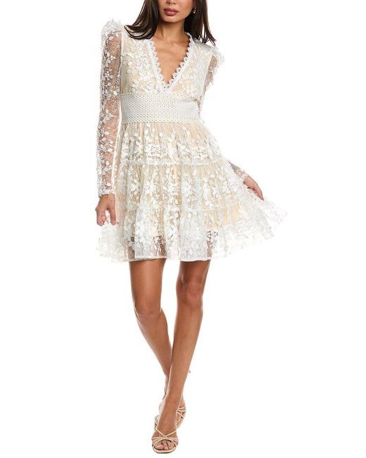 Gracia White Mesh Mini Dress