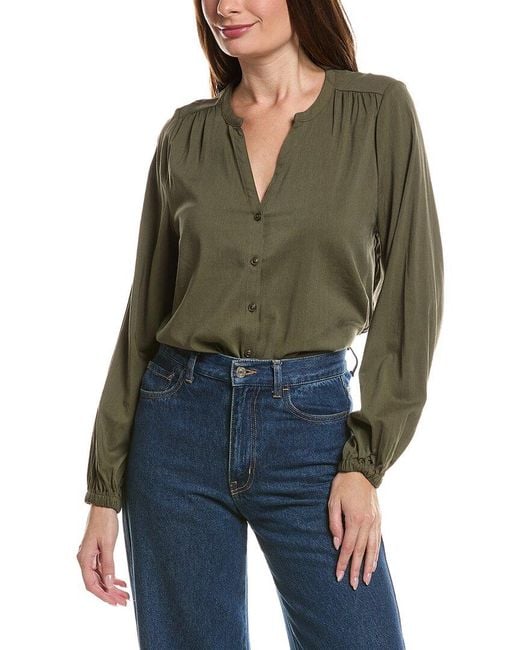 Splendid Green Vera Blouse