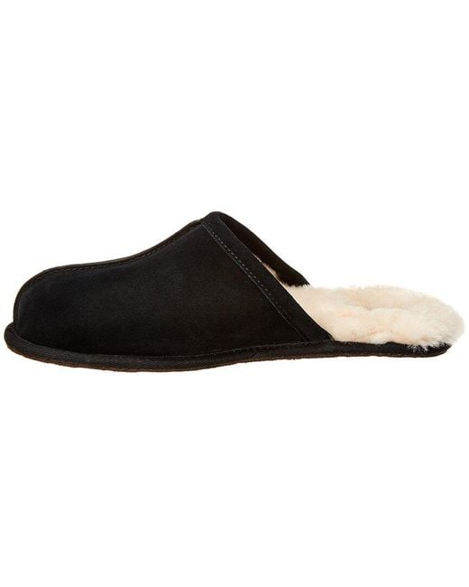 Ugg Black Scruff Suede Slipper for men