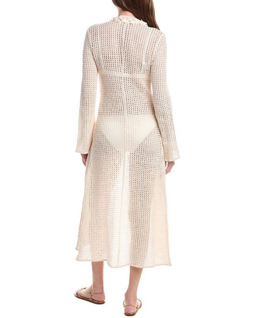 Ramy Brook White Crochet Fatima Dress