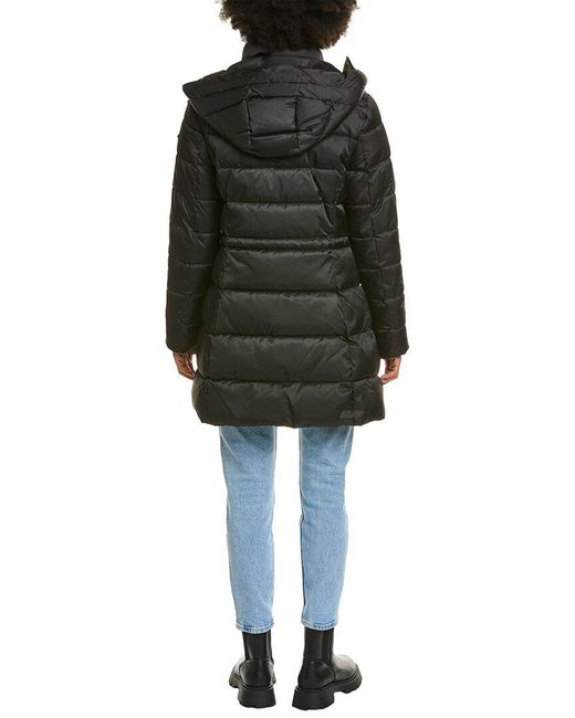 Laundry by Shelli Segal Black Quilted Coat