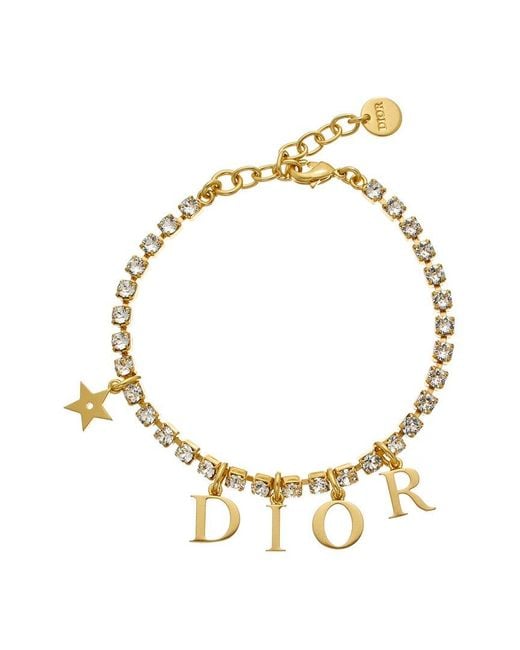 Dior Metallic Lucky Charms Bracelet