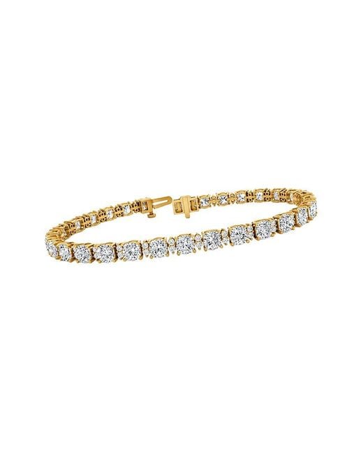 Lab Grown Diamonds White 14K 11.22 Ct. Tw. Lab-Grown Diamond Tennis Bracelet