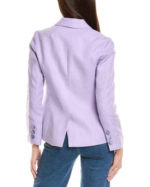 Sara Campbell Purple Bristol Linen Jacket