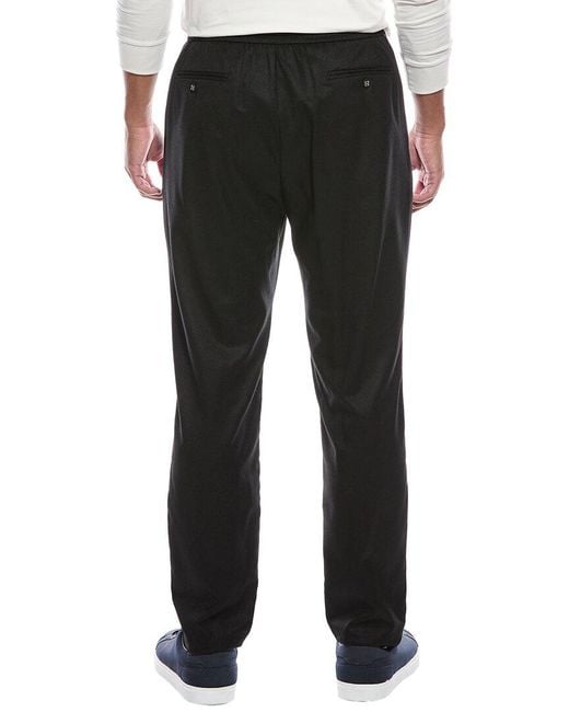 Officine Generale Black Drew Wool Pant for men
