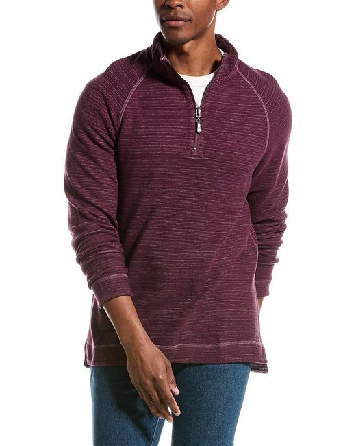 Tommy Bahama Purple Flip Breaker 1/2-zip Pullover for men