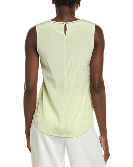 Peserico Green Silk-Blend Top