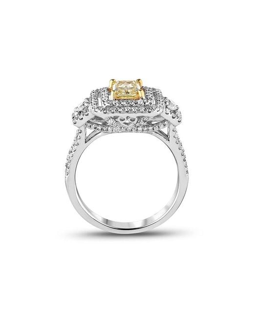 LEVARON White 18K Two-Tone 1.50 Ct. Tw. Diamond Ring
