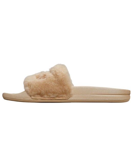 Athletic Propulsion Labs White Athletic Propulsion Labs Shearling Slide