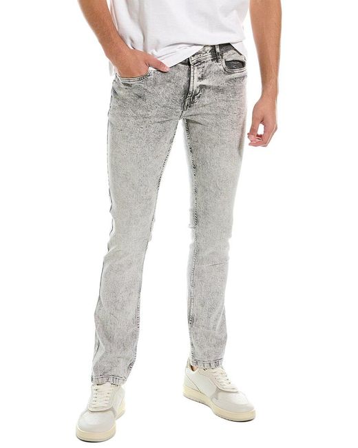 Class Roberto Cavalli Gray Grey Acid Wash Slim Straight Jean for men