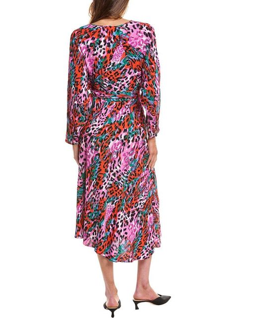 Diane von Furstenberg Red Eloise Midi Dress