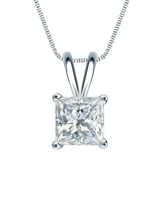 Sabrina Designs Lab Grown Diamonds White 14K 3.00 Ct. Tw. Lab-Grown Diamond Solitaire Pendant