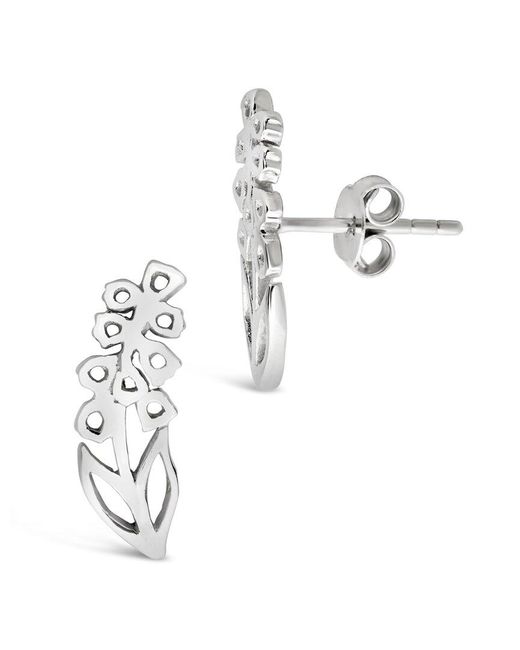 Sterling Forever White Silver Birth Flower May Lily Of The Valley Studs
