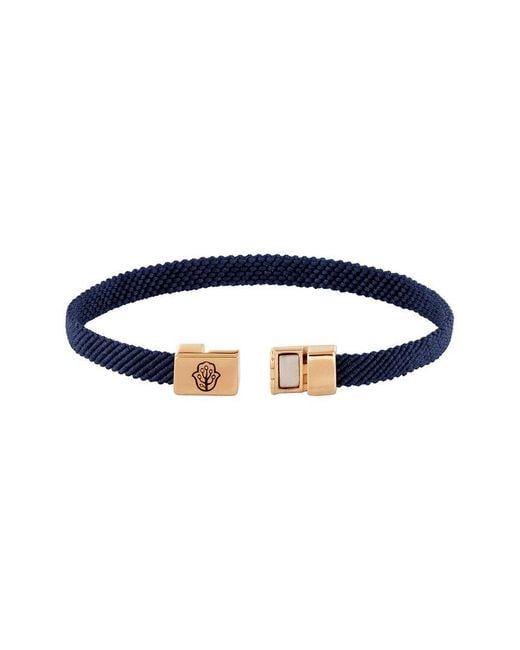 Karma and Luck Blue 18K Plated Magnetic Bracelet for men