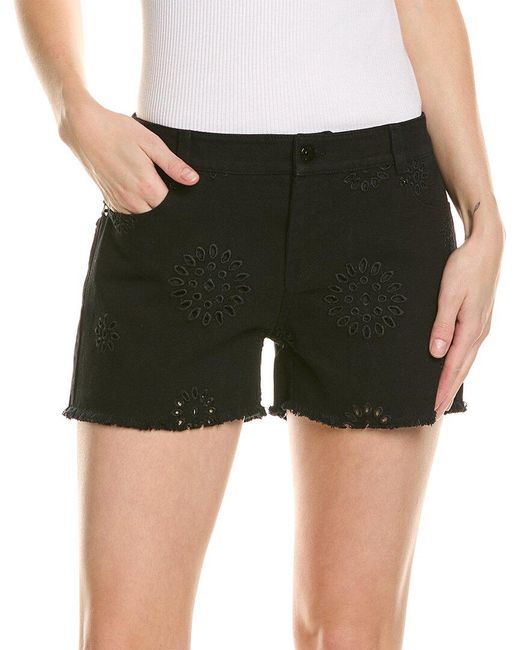 The Kooples Black Broderie Anglaise Short