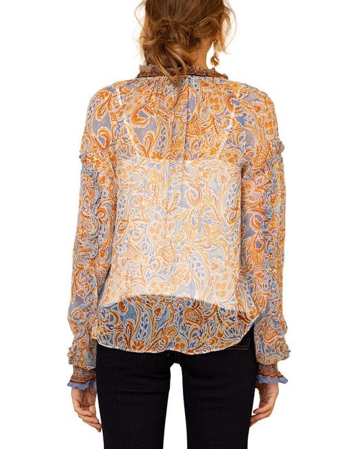 Hale Bob Multicolor Linda Silk Top