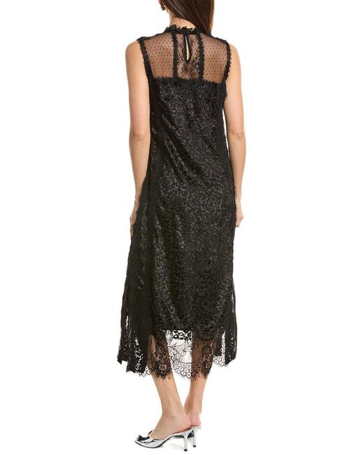 AllSaints Black Mila Leppo Maxi Dress