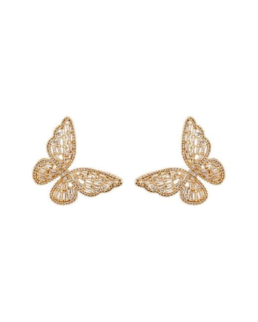 Eye Candy LA Metallic The Luxe Collection Cz Freeda Earrings
