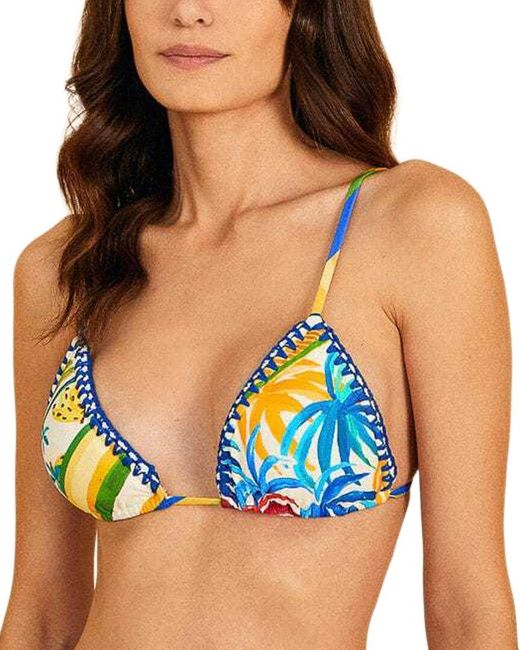 Farm Rio Blue Bikini Top