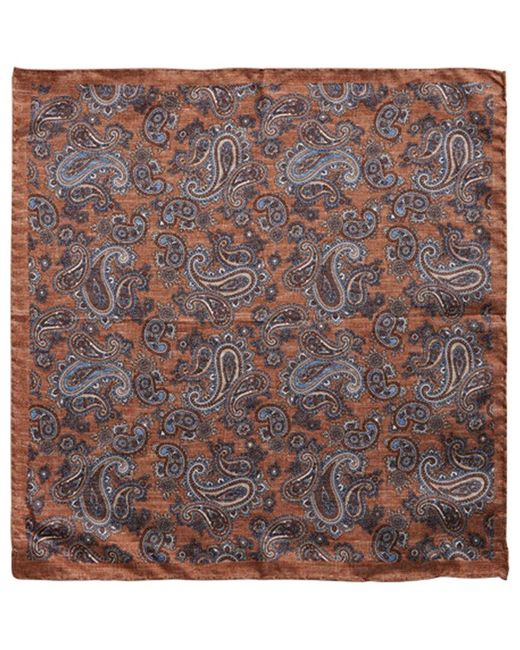 Reiss Brown Morocco Silk Scarf