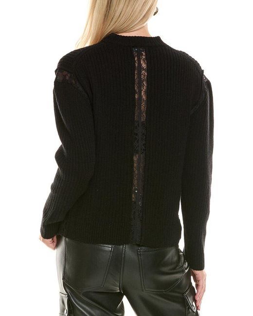 Jonathan Simkhai Black Ruba Wool & Cashmere-blend Sweater