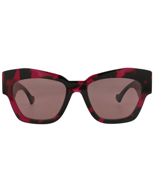 Gucci Brown 55Mm Sunglasses
