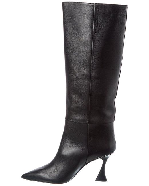 Alexandre Birman Black Brena 85 Leather Knee-High Boot