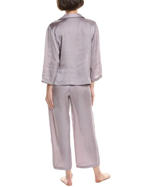 NATORI EDIT Purple 2pc Ashley Icon Notch Pajama Set