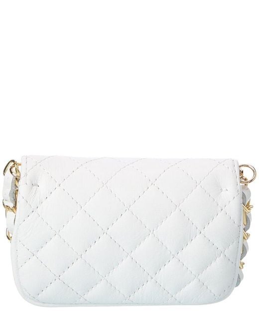 Isabella Rossetti White Ailsa27 Leather Quilted Bag