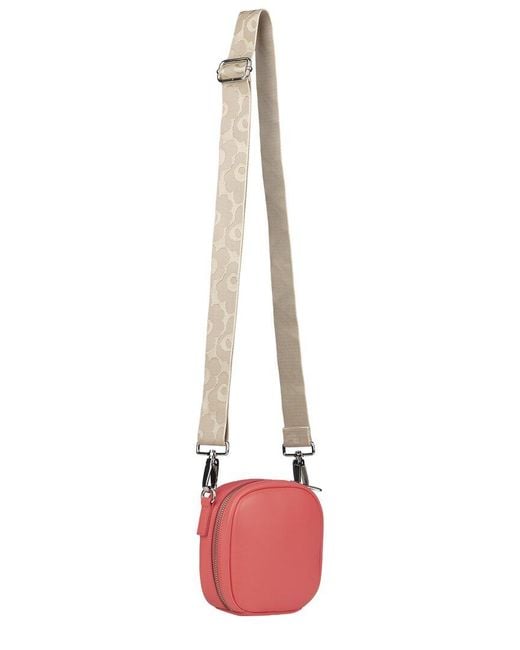 Marimekko Red Marimekko Baby Gratha Leather Satchel