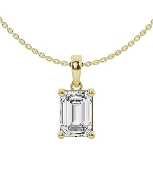 Lab Grown Diamonds White 14k 2.00 Ct. Tw. Lab Grown Diamond Solitaire Pendant Necklace