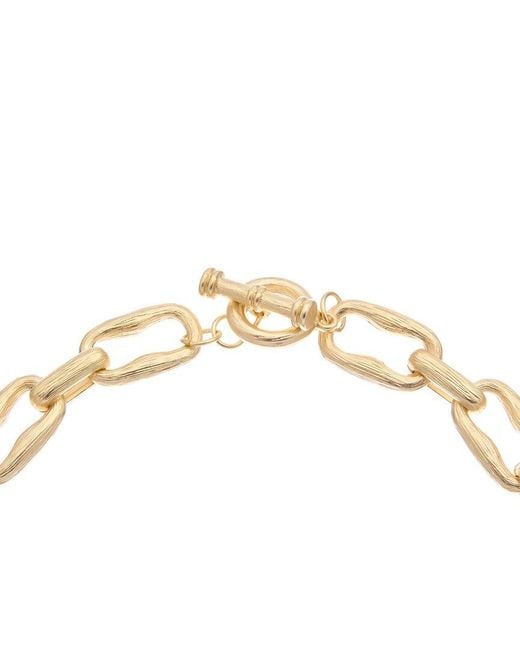 Juvell Metallic 18K Plated Link Necklace