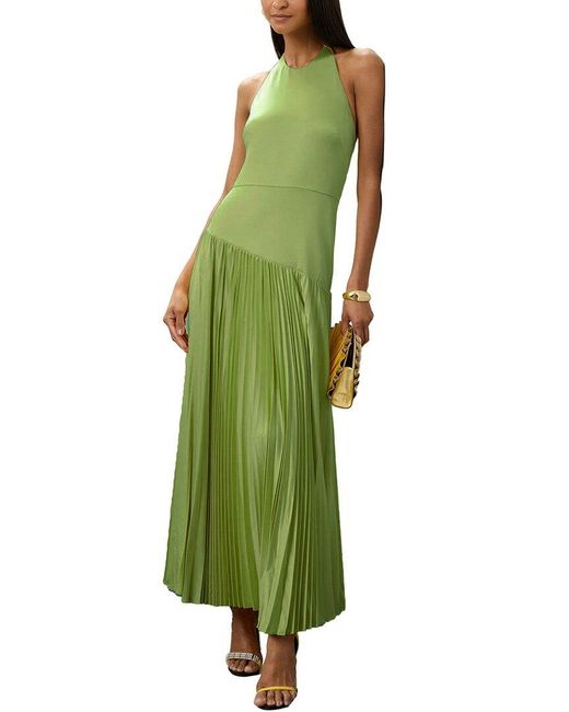 LEON GORI Green Midi Dress