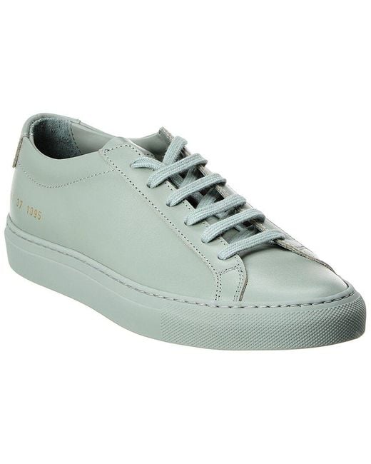 Common Projects Green Original Achilles Leather Sneaker