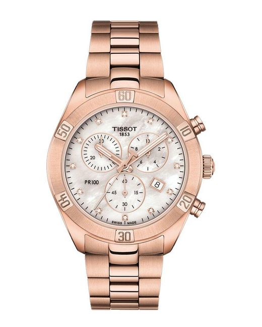 Tissot Pink Silver Watch