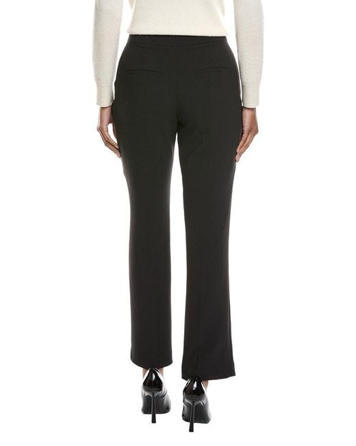 Tahari Black Straight Leg Trouser