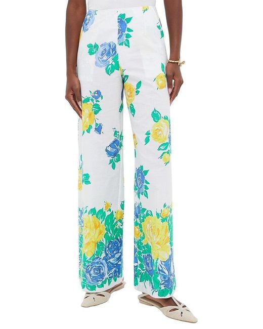 Loretta Caponi Blue Lucy's Roses Montepulciano Pant