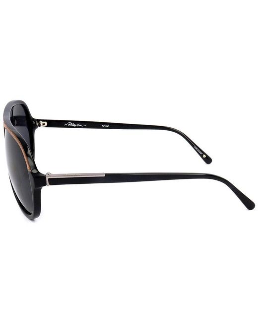 Linda Farrow Black Pl126 59mm Sunglasses