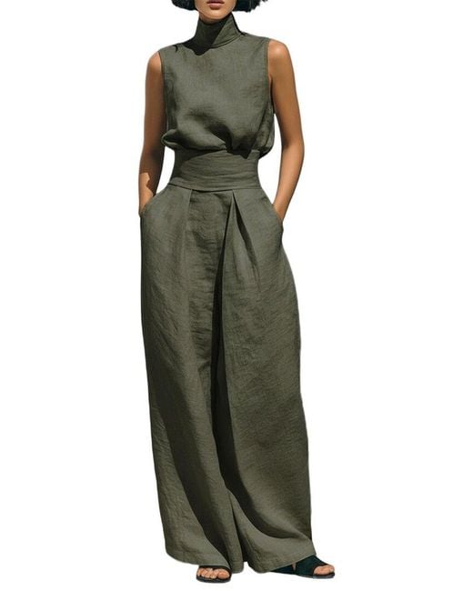 FLORIDA CLOTHING Green Top & Pant Set