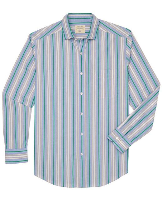 J.McLaughlin Blue Club Woven Shirt for men