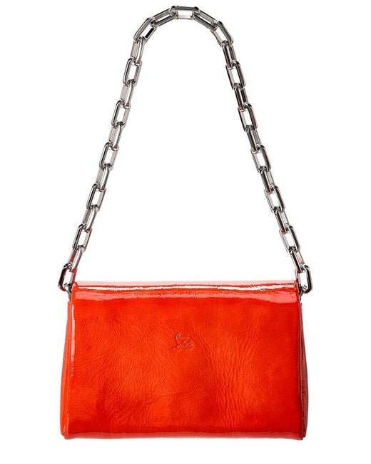 Christian Louboutin Red Loubi54 Patent Shoulder Bag