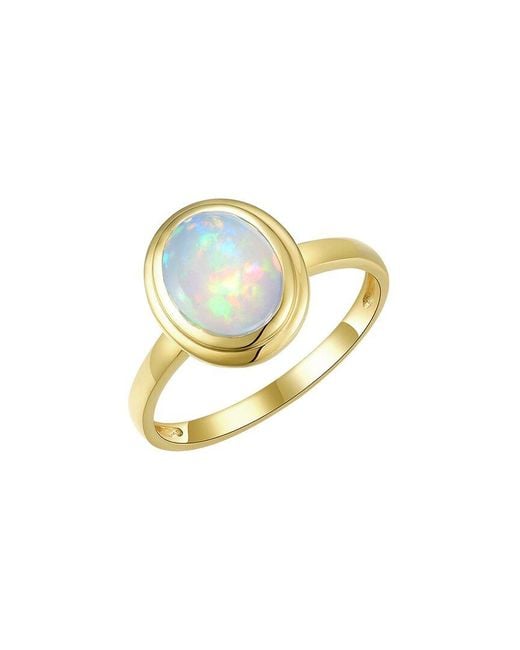 Kai Fine Jewelry Metallic 14K 1.50 Ct. Tw. Opal Cocktail Ring