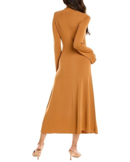 Cult Gaia Orange Eli Midi Dress