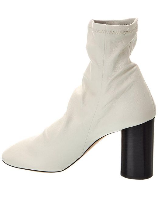 Isabel Marant Natural Labee Leather Bootie