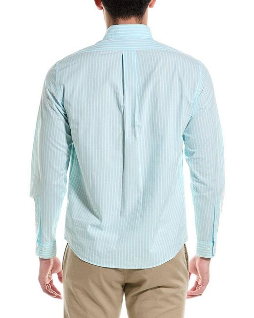 Brooks Brothers Blue Ground Stripe Woven Shirt for men