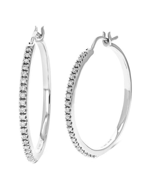 Amairah White 0.25 Ct. Tw. Lab-Grown Diamond Hoops