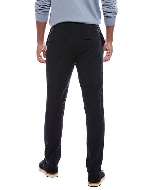 Slowear Black Regular Fit Flat Front Pant for men