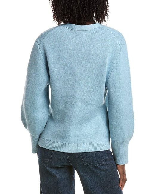 Alexis Blue Elize Cashmere-Blend Cardigan
